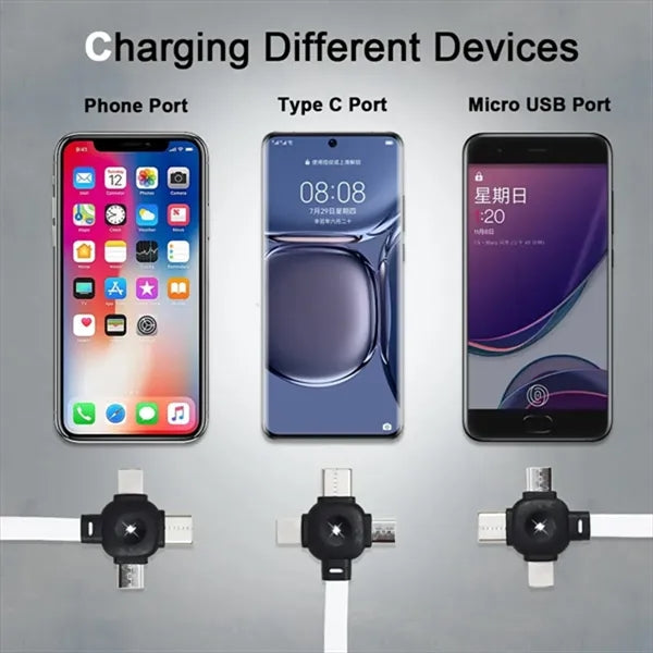 Charging Cable Phone Stand with Adjustable Viewing Angle