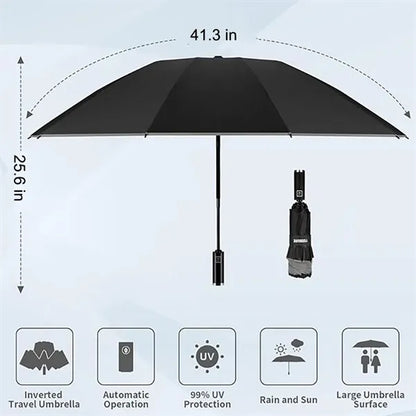 Folding Umbrella with Reflective Strips