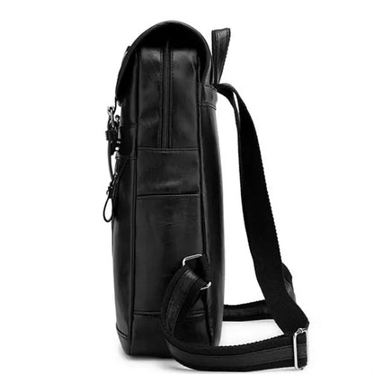 Retro PU Laptop Backpacks