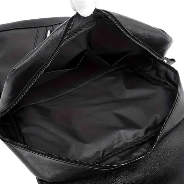 Retro PU Laptop Backpacks
