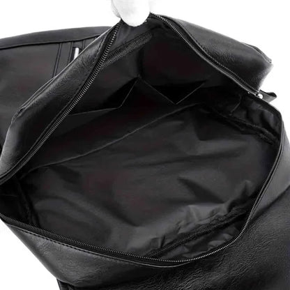 Retro PU Laptop Backpacks