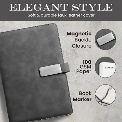 A5 Snap Closure Business Meeting Notebook