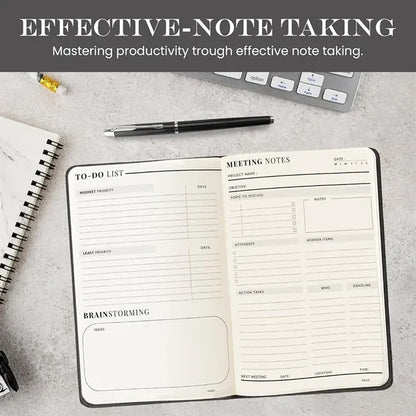 A5 Snap Closure Business Meeting Notebook