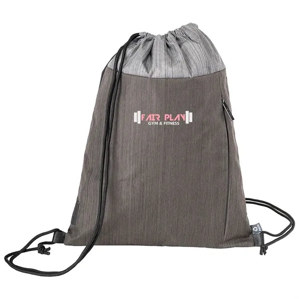 RejuVe MOTO Recycled Heather Drawstring Bag