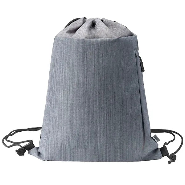 RejuVe MOTO Recycled Heather Drawstring Bag