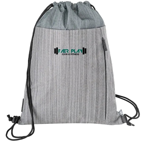 RejuVe MOTO Recycled Heather Drawstring Bag