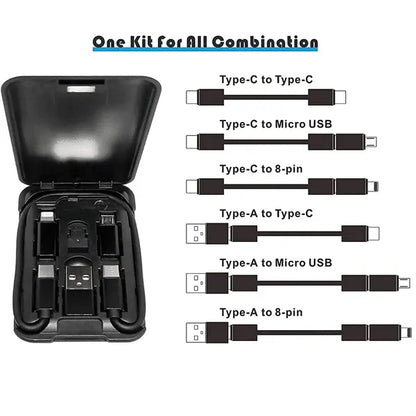 Multi-function 6 IN 1 USB Charging Cable Phone Holder
