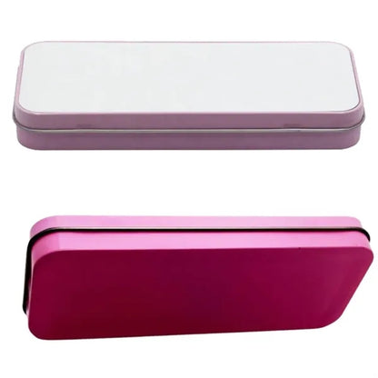 Portable Rectangle Metal Organizer Storage Box with Lid