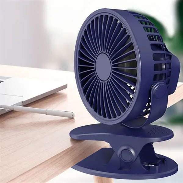 Mini Clip-On USB Rechargeable Desktop  Portable Fans