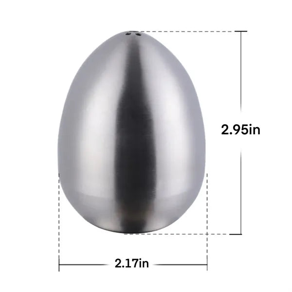 Stainless Steel Egg-Shaped Upright Spice Bottle