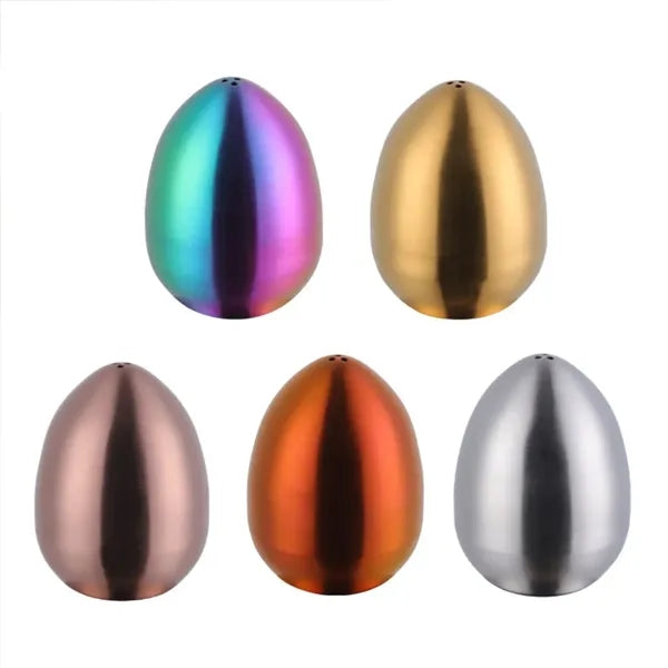 Stainless Steel Egg-Shaped Upright Spice Bottle