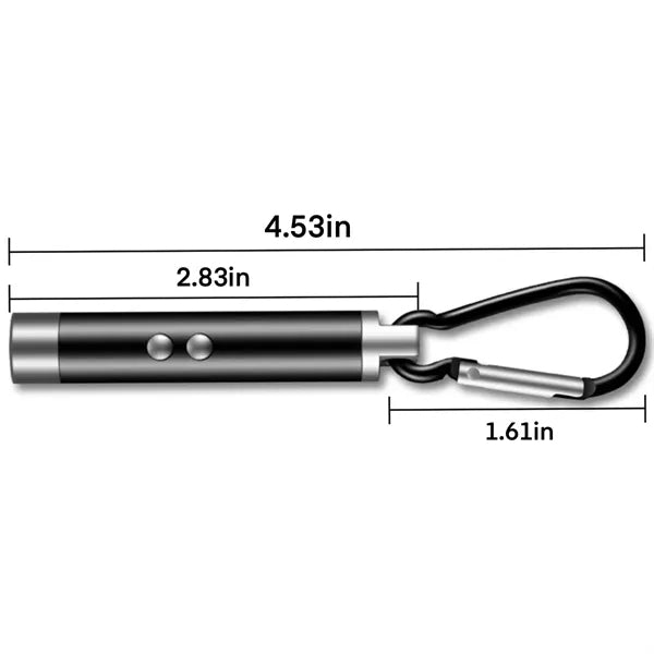 Mini LED Laser Flashlight Keychain