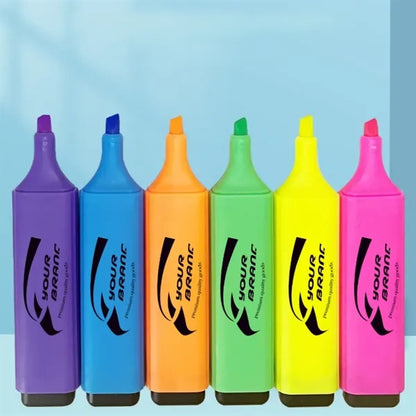 Customized Large Capacity Student Color Marker Highlighter