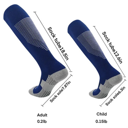 Sport Custom Anti Slip Knee High Athletic Football Socks