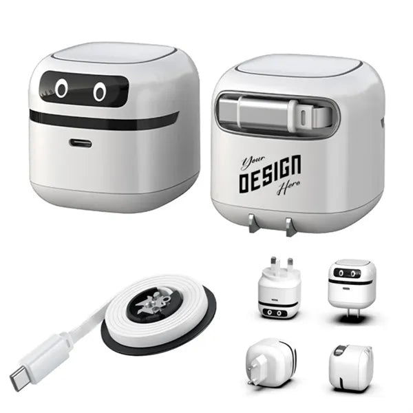 Wall Charger With Retractable Cable