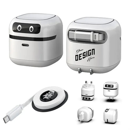 Wall Charger With Retractable Cable