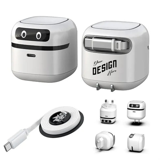 Wall Charger With Retractable Cable