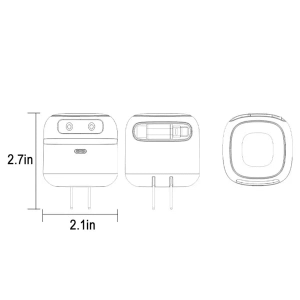 Wall Charger With Retractable Cable