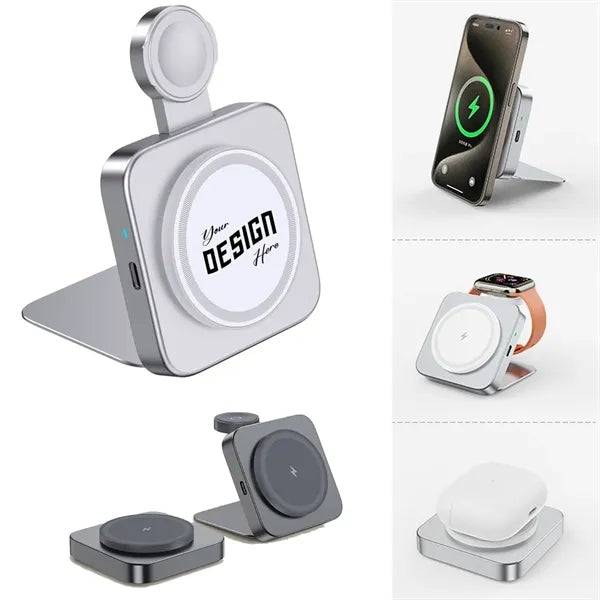Foldable 2-in-1 Wireless Magsafe Charger