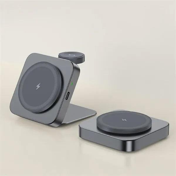 Foldable 2-in-1 Wireless Magsafe Charger