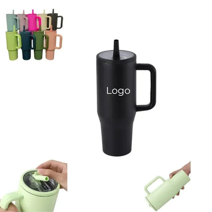 30 oz 40  Tumbler with Handle & Flip Straw
