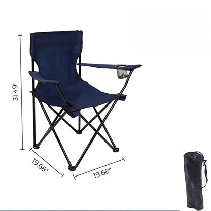 Portable Foldable Camping Chair with Cup Holder