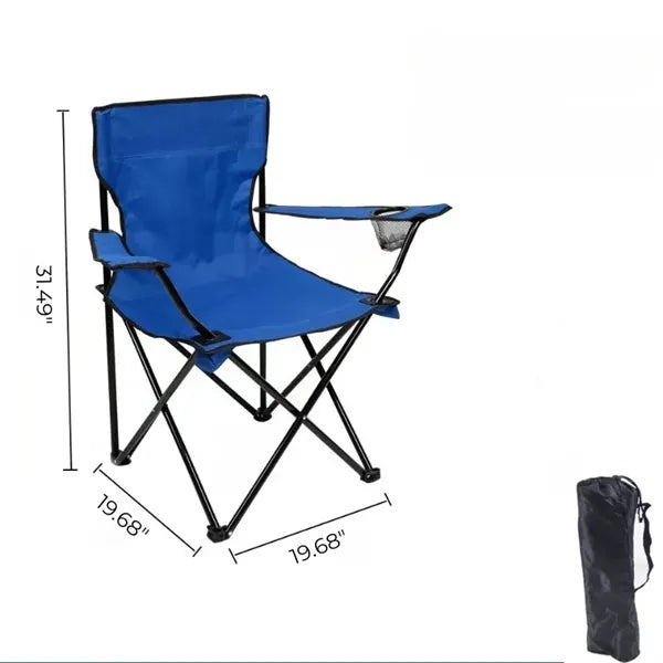 Portable Foldable Camping Chair with Cup Holder