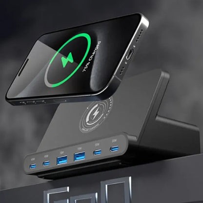 Wireless Charging Stand with Fast Charge MultiplePorts