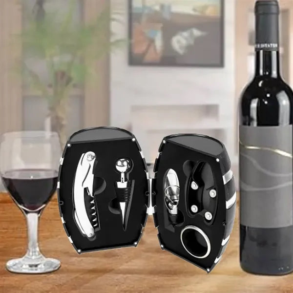 Wine Barrel Corkscrew Gift Set