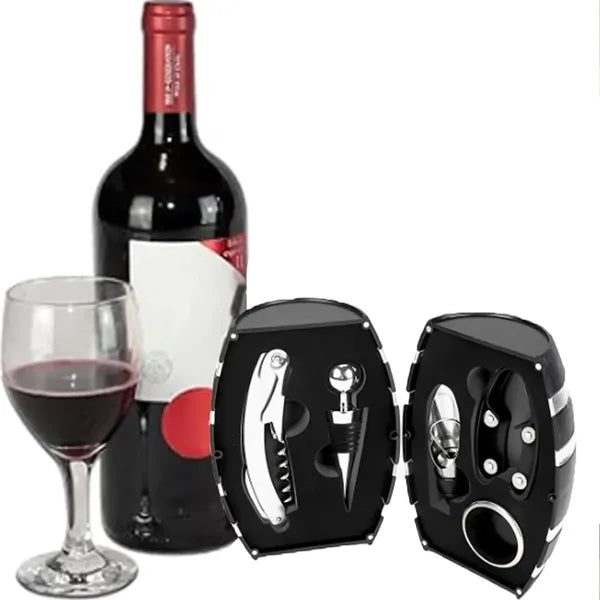 Wine Barrel Corkscrew Gift Set