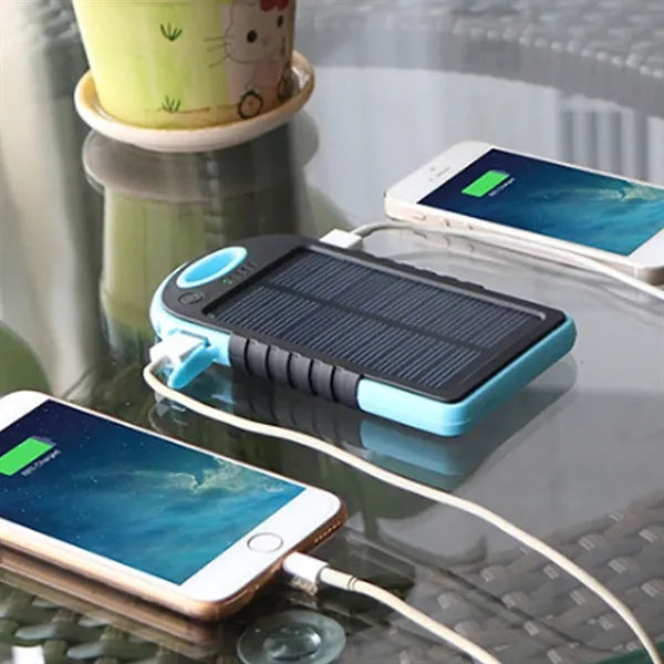 5000mAh Portable Solar Power Bank Shockproof
