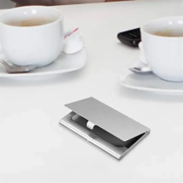 Portable Aluminum Business Card Holder