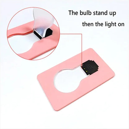 Mini Foldable Portable Pocket Card LED Light Flashlight