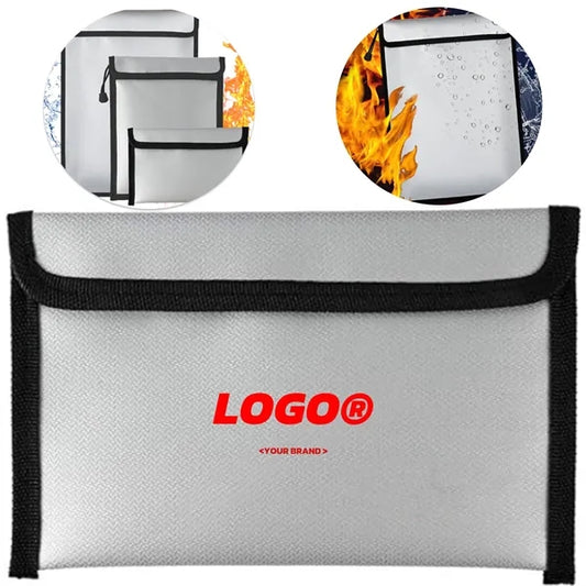 Fireproof Waterproof Document Bag With Secure Closure