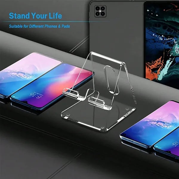 Clear Acrylic Phone Stand Desktop Tablet Holder Thickened