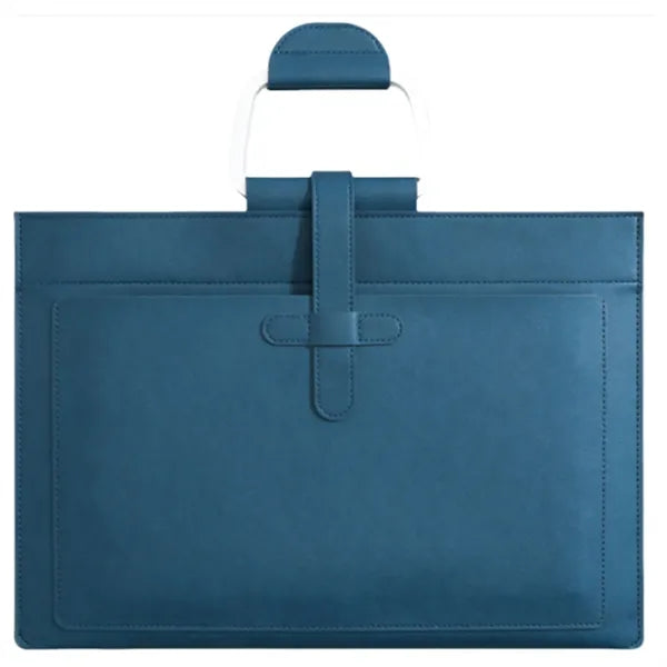 PU Leather Waterproof A4 Business File Bag With Handle