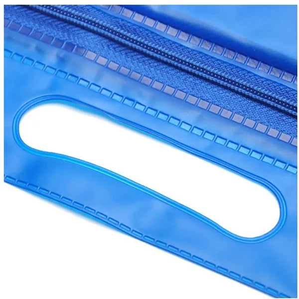 Clear PVC Zipper Tote Bag With Handle For Travel Storage