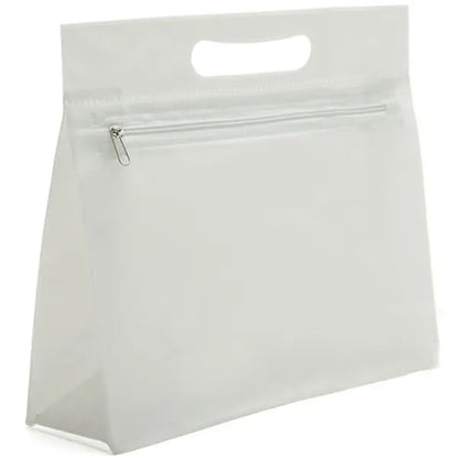 Clear PVC Zipper Tote Bag With Handle For Travel Storage