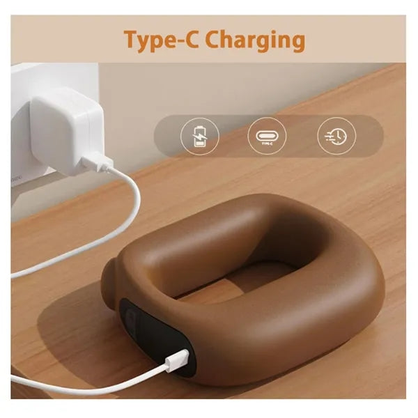 Heated Vibration Massage Ring For Neck Shoulder And Back