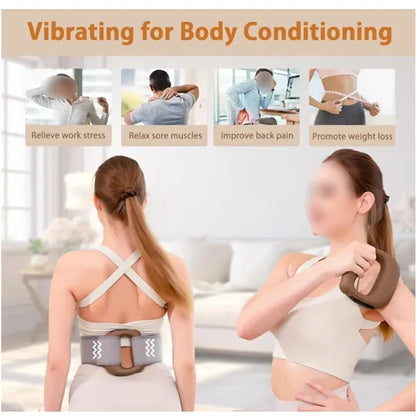 Heated Vibration Massage Ring For Neck Shoulder And Back