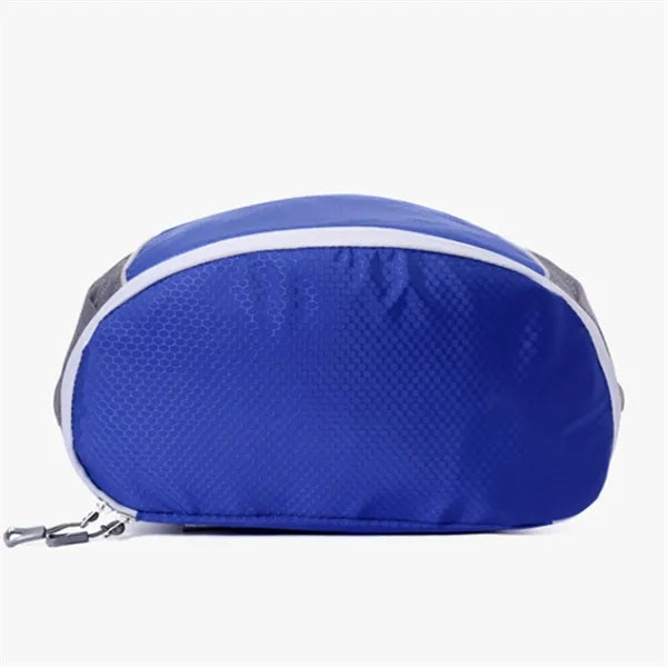 Drawstring Waterproof Sports Backpack With Side Mesh Pockets