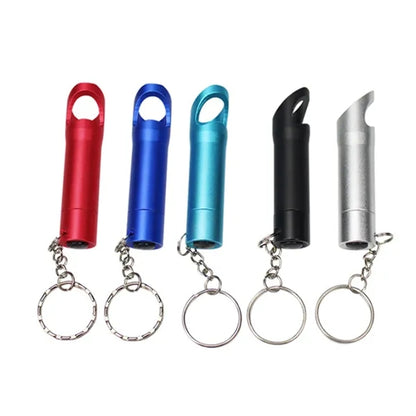 Multifunction LED Flashlight Bottle Opener Keychain Tool