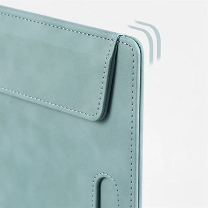 A4 Leather Document Folder With Writing Pad And Pen Holder