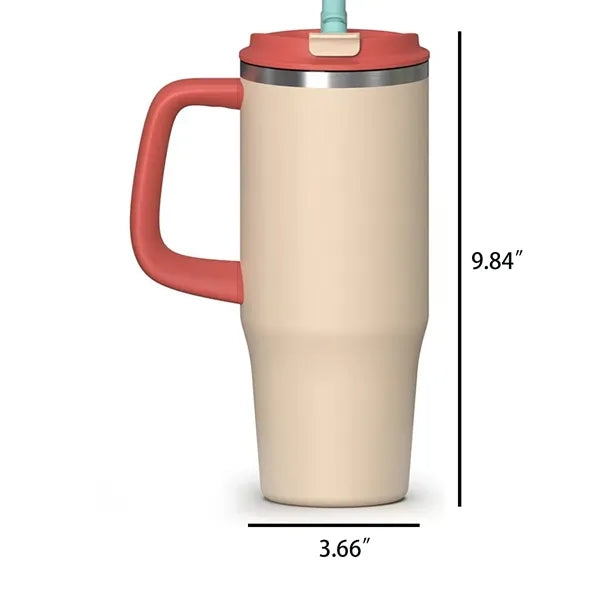 40OZ MultiFunction Stainless Steel Travel Mug Various lids