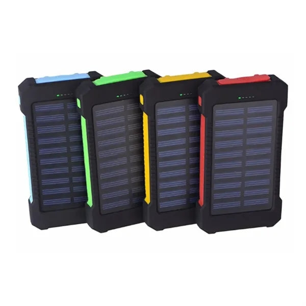 Portable 8000mAh Solar Power Bank with Compass