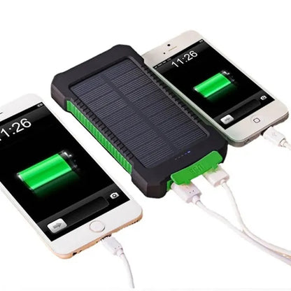 Portable 8000mAh Solar Power Bank with Compass