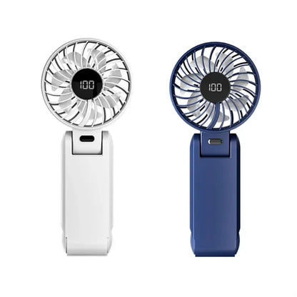 Rechargeable Handheld Fan with Digital Display