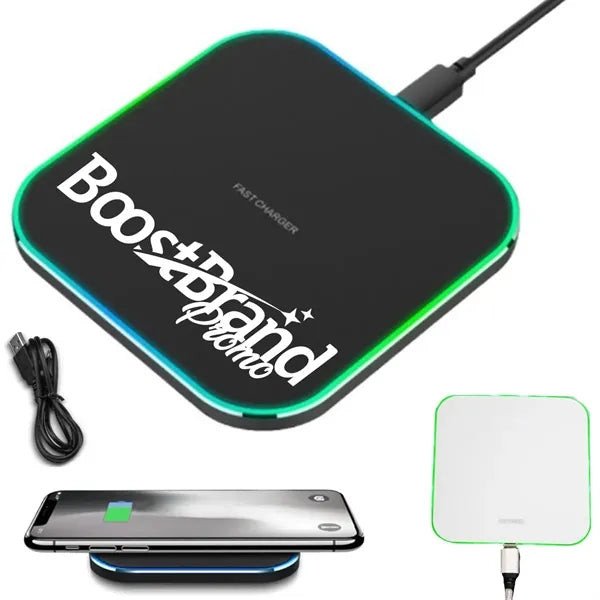 15W Ultra-Thin Wireless Charger with LED