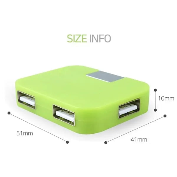 Portable USB Hub 4 Port Splitter