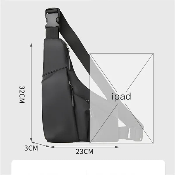 Anti Theft Travel Slim Crossbody Bag For Men